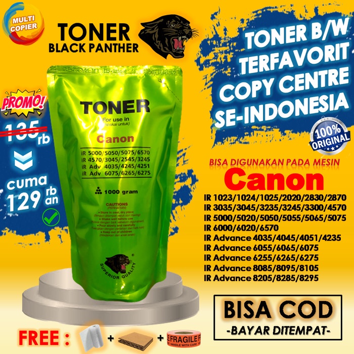 

Exclusive Toner Canon Black Panther Original Serbuk Tinta Mesin Fotocopy Ir Ira