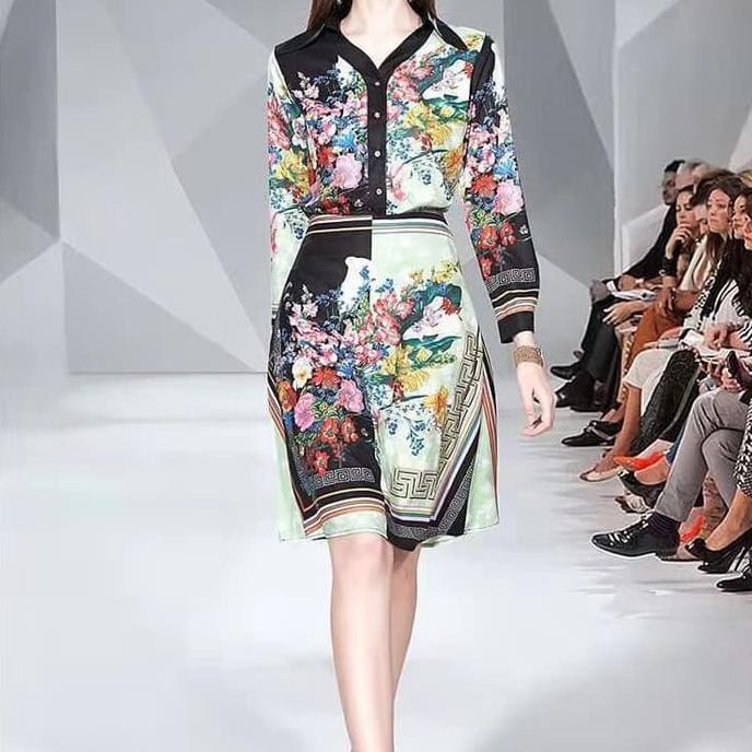 PRODUK TERBARU SET VERSACE ROK BANGKOK PREMIUM ROK SELUTUT BAHAN HALUS