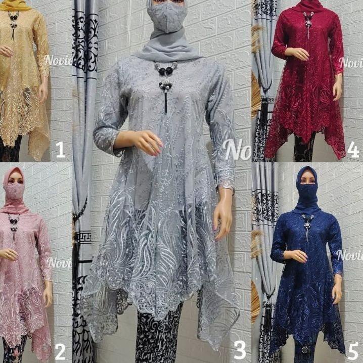 ➷ (RealPict) KEBAYA UMBRELLA TULLE NOVI 1 ~ KEBAYA MODERN PESTA ~ KEBAYA WISUDA WANITA ~ KEBAYA MURA