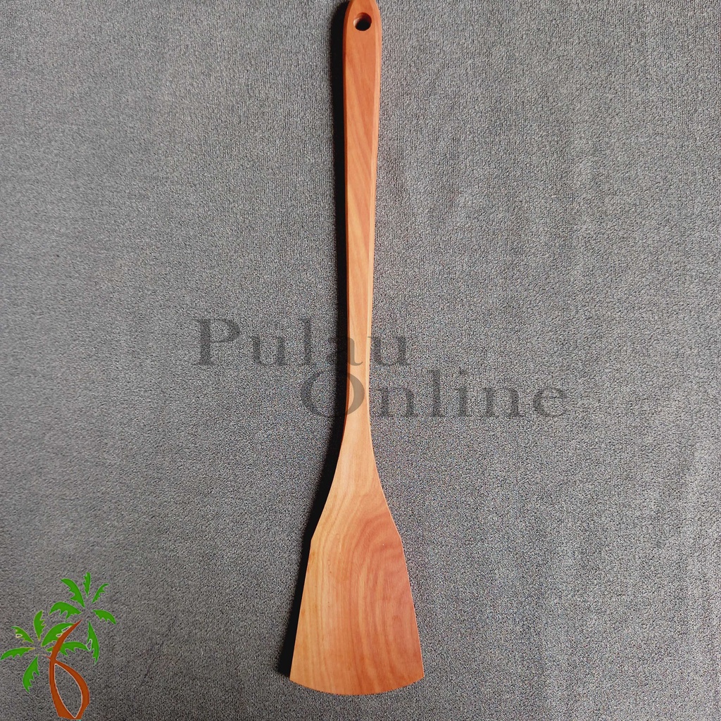 Spatula kayu Tumis Polos sawo 35 cm - Sutil kayu oseng