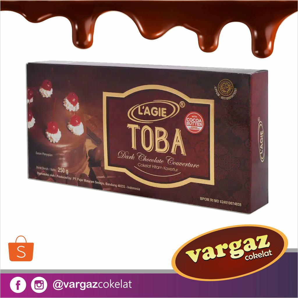 

LAGIE Termurah Toba Backing Chocolate Cokelat Block Kemasan 250 gr