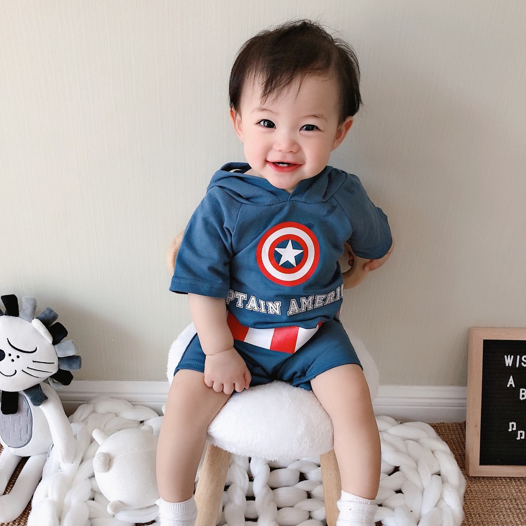 ROMPER HOODIE KARAKTER SUPERHERO | ROMPER SUPERHERO