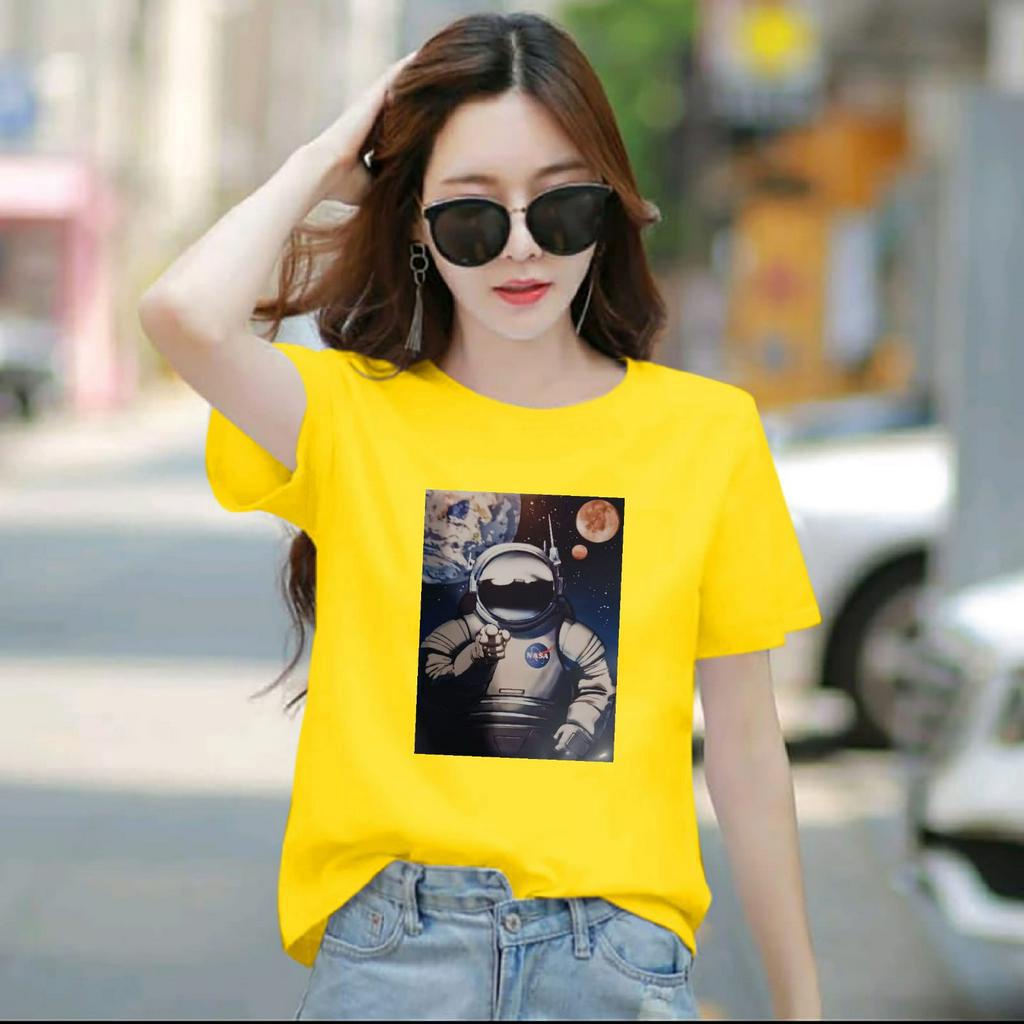 BAJU ATASAN TRENDY ASTRO GIRL PENDEK-KAOS DISTRO CEWEK KEREN KEREN LENGAN PENDEK MASA KINI DAN TERLARIS