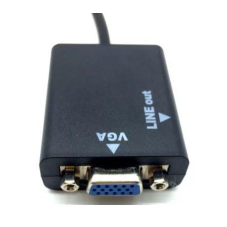 Hdtv male to vga female audio 3.5mm 1080p mika for laptop pc dvd stb - hdtv to vga full hd