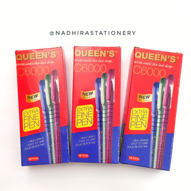 

PULPEN QUEEN'S HITAM ISI 12