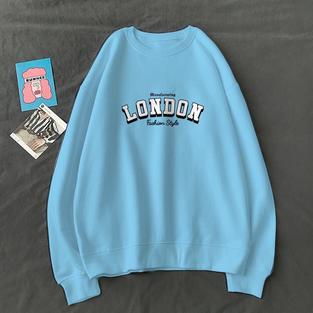 LONDON FASHION STYLE SWEATER TEBAL / SWEATER CREWNECK UNISEX