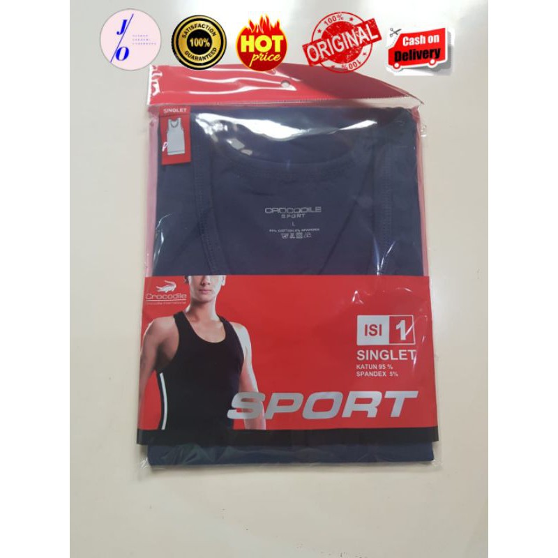 SINGLET CROCODILE 822 ORIGINAL / GROSIR PAKAIAN DALAM PRIA MURAH / AGEN BAJU COWOK PONTIANAK