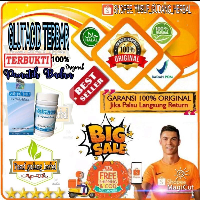 Glutacid 100% Original Asli Pemutih Badan