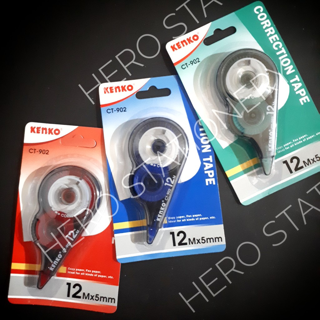 

Correction tape pita koreksi kenko 12 m CT-902 . 12 unit