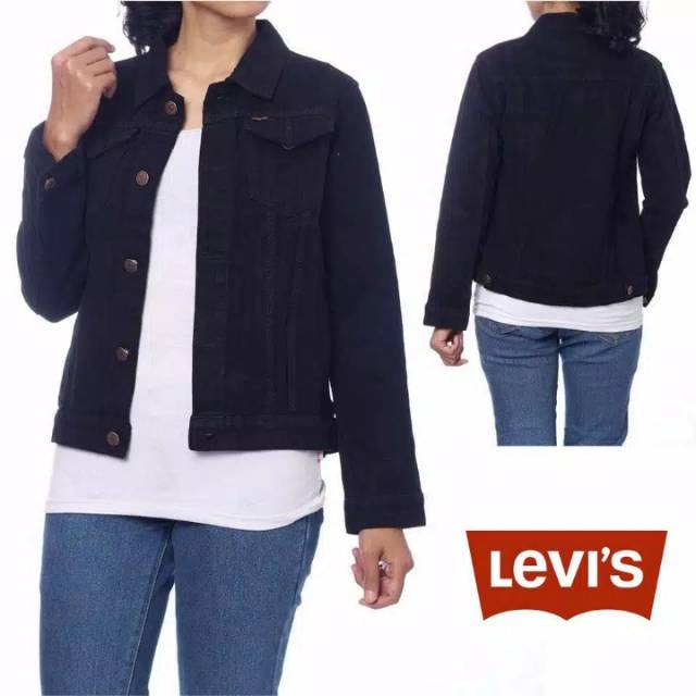 Jaket jeans levis cewek hitam wanita murah