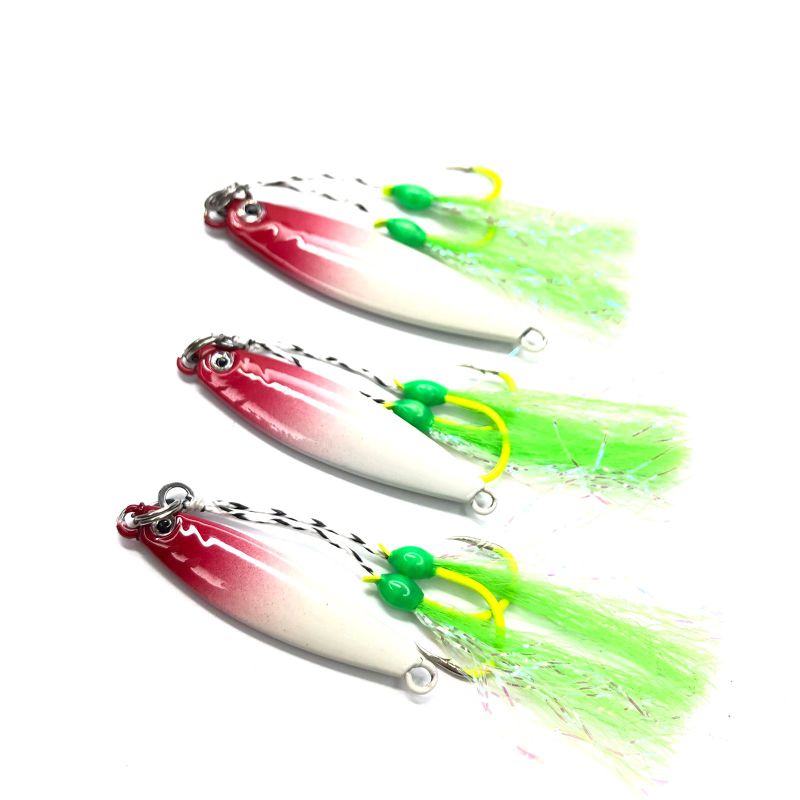 Jigpara Glow Blue + Assist Double Hook Neon #11