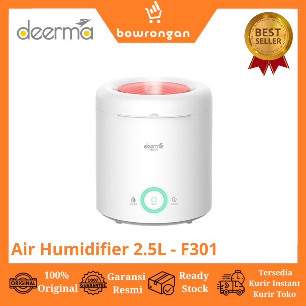 DEERMA Air Humidifier Diffuser Pelembab Udara 2.5 Liter F301 F 301