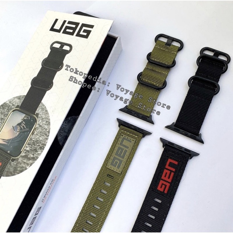 Strap Jam Tangan 22mm tali apple watch 42mm 40mm 4 5 NATO kanvas bkn original UAG armor gear 1:1