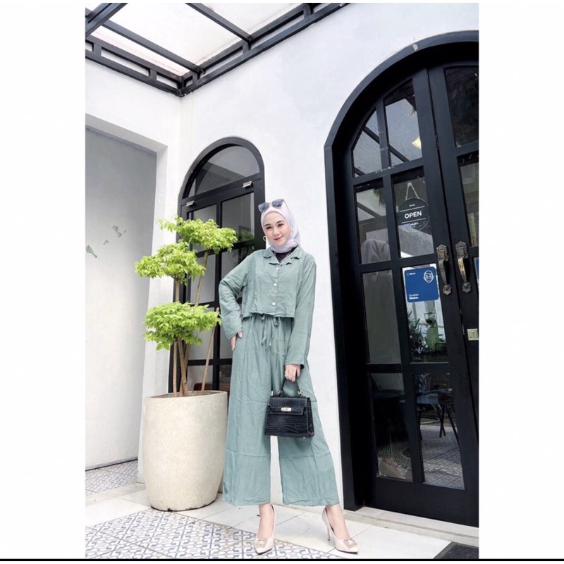 ONESET CROP PANJANG | SET CROP | ONESET LENGAN PANJANG | SET CROP VIRAL | SETELAN CROP