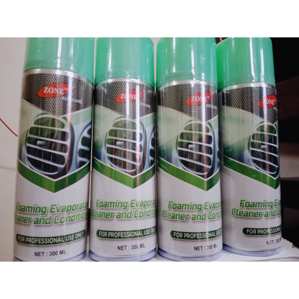 Pembersih AC Mobil ZONE Foaming Evaporator Cleaner Conditioner 300 ml Penyegar ac  penghilang bau Apek AC Mobil