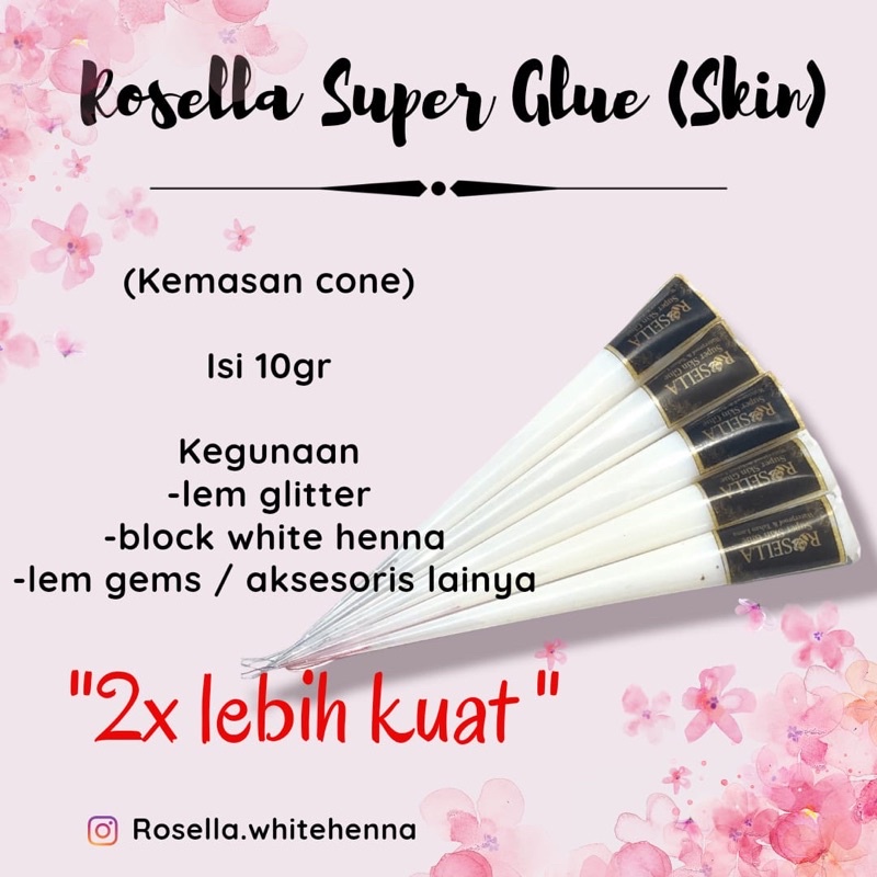 NEW!! ROSELLA SUPER SKIN GLUE  2x lebih lengket &amp; kuat