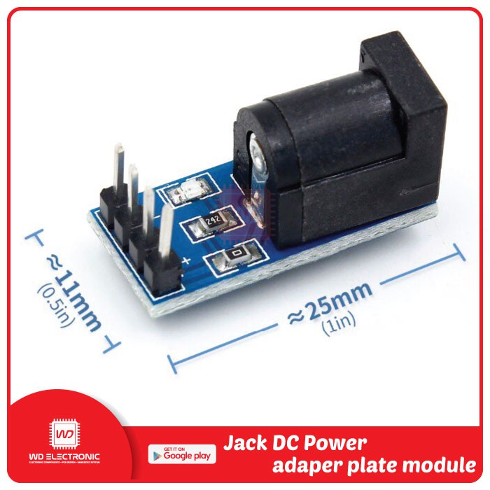 Jack DC Power adapter plate