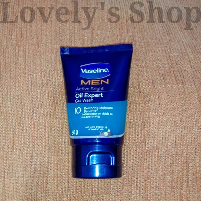 VASELINE MEN ACTIVE BRIGHT OIL EXPERT GEL WASH 50GR