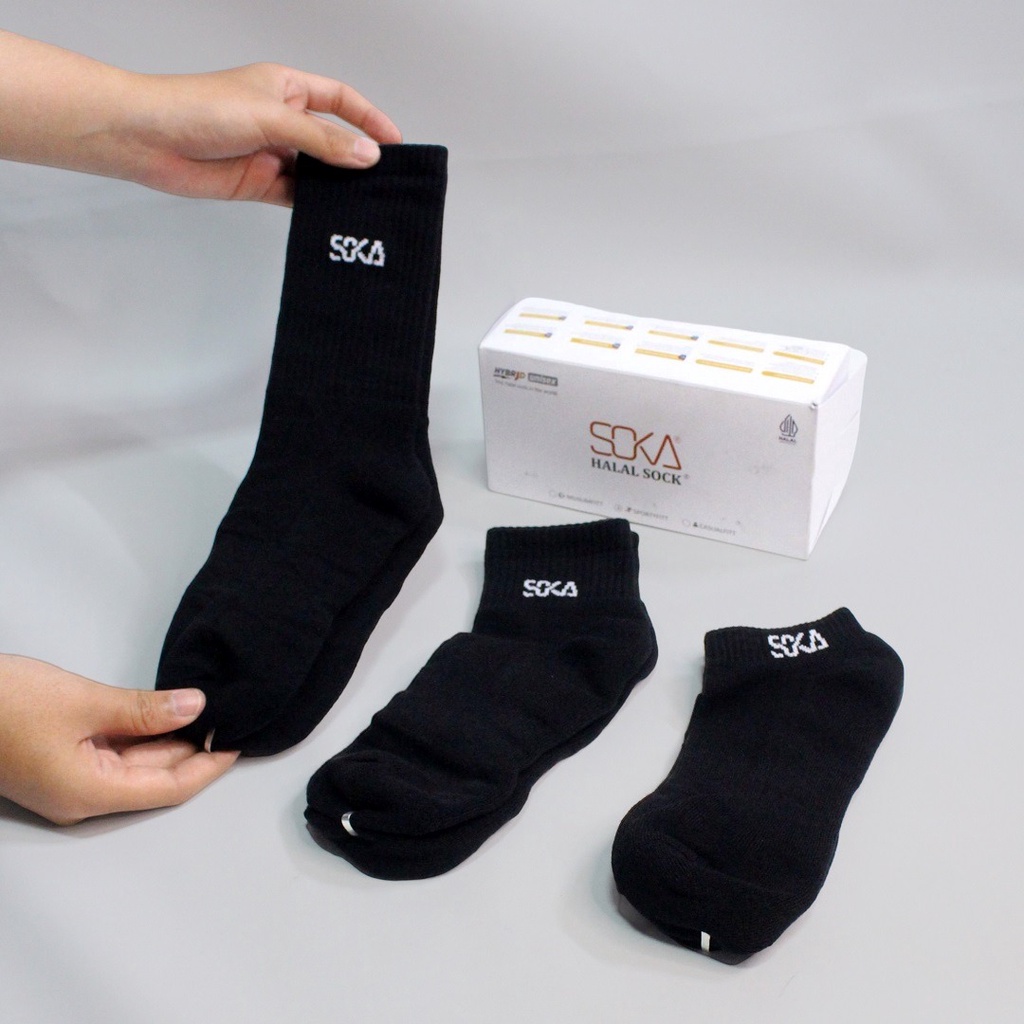 Soka Kaos Kaki Sport Olahraga 1 Box (3 pairs)