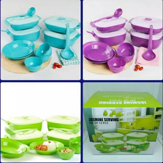 TEMPAT SAJI JASMINE SERVING SET 12 PCS