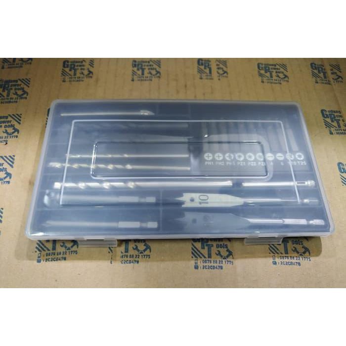 Mata Bor Besi Kayu Beton Obeng Kaca Keramik Set 21pcs MATA BOR UNTUK KAYU DAN BESI