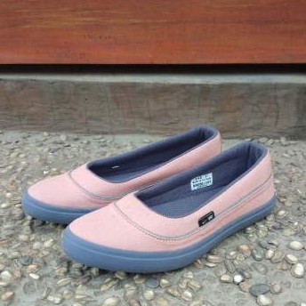 SEPATU WANITA SLIP ON 05 PEACH GREY.SEPATU FLAT WANITA TERBARU HIJABER KULIAH SANTAI BALERINA