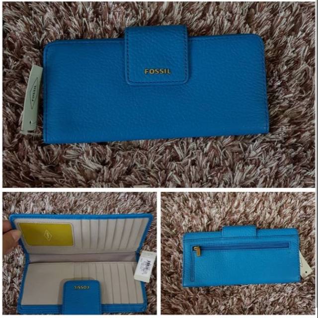 Dompet Fossil Ori. Blue.