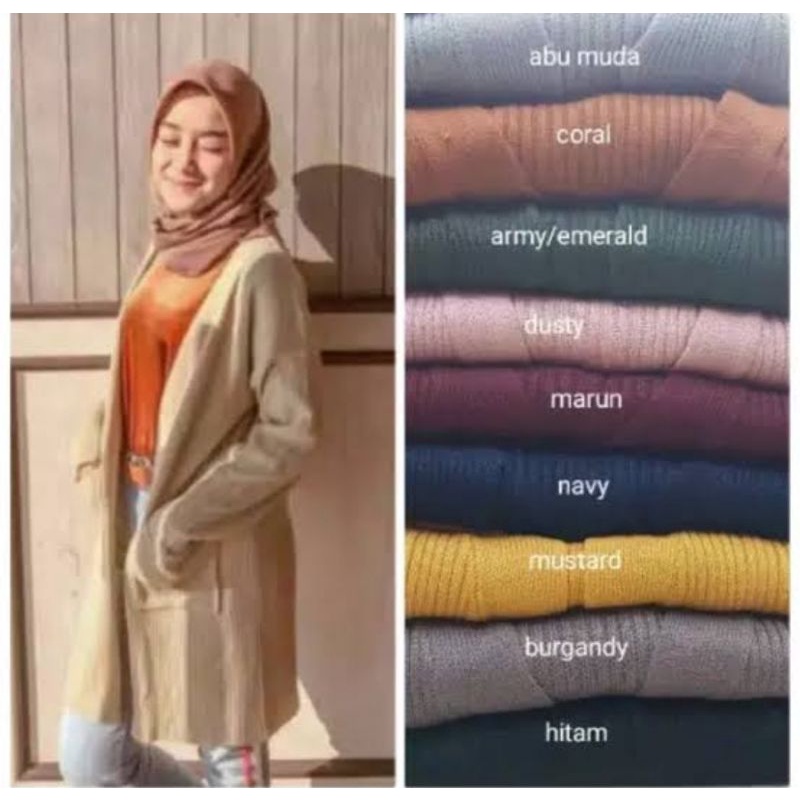 cardygan belle premium // tangab panjang // atasan wanita korea style // bahan tebal // bahan halus // best quality