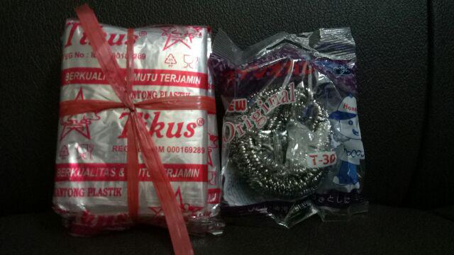 Plastik Tikus Uk. 1/4 Kg (1ikat Isi 5pcs)