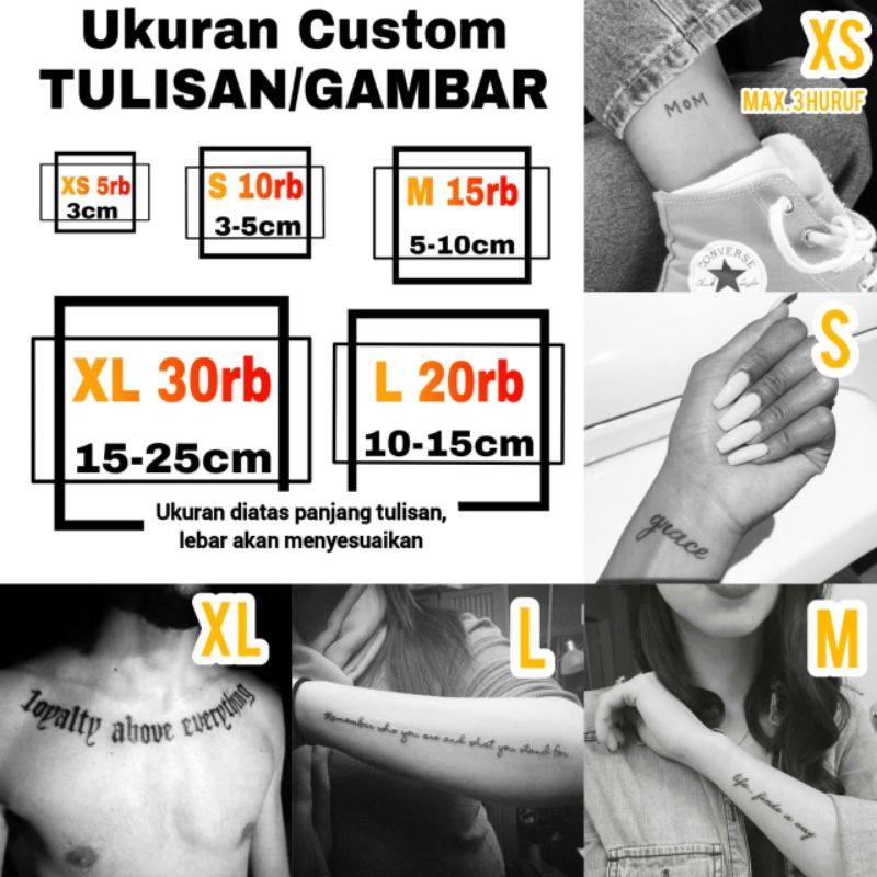 CUSTOM NAMA TATO / REQUEST TATO NAMA