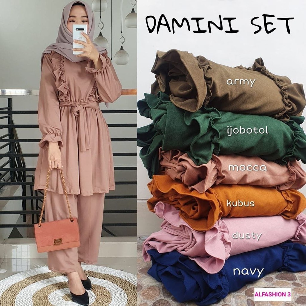 FASHION MUSLIM WANITA SET DAMINI DMR