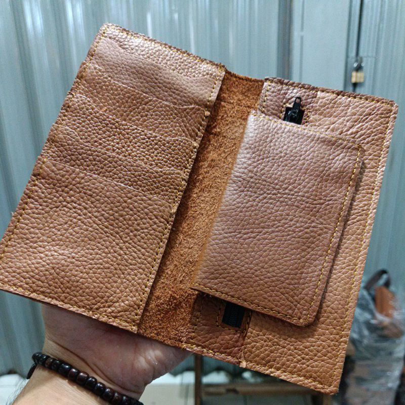 Dompet Kulit Harley Davidson M-1000 || Dompet Panjang Kulit Asli Produk Cibaduyut