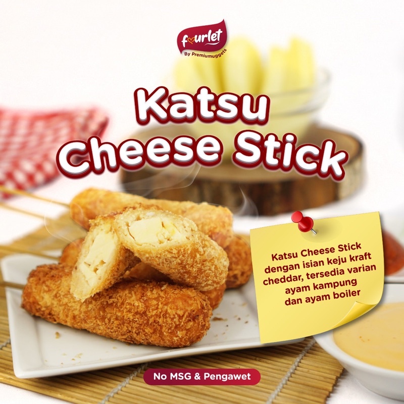 

Frozen chicken cheese stick / keju stick nugget
