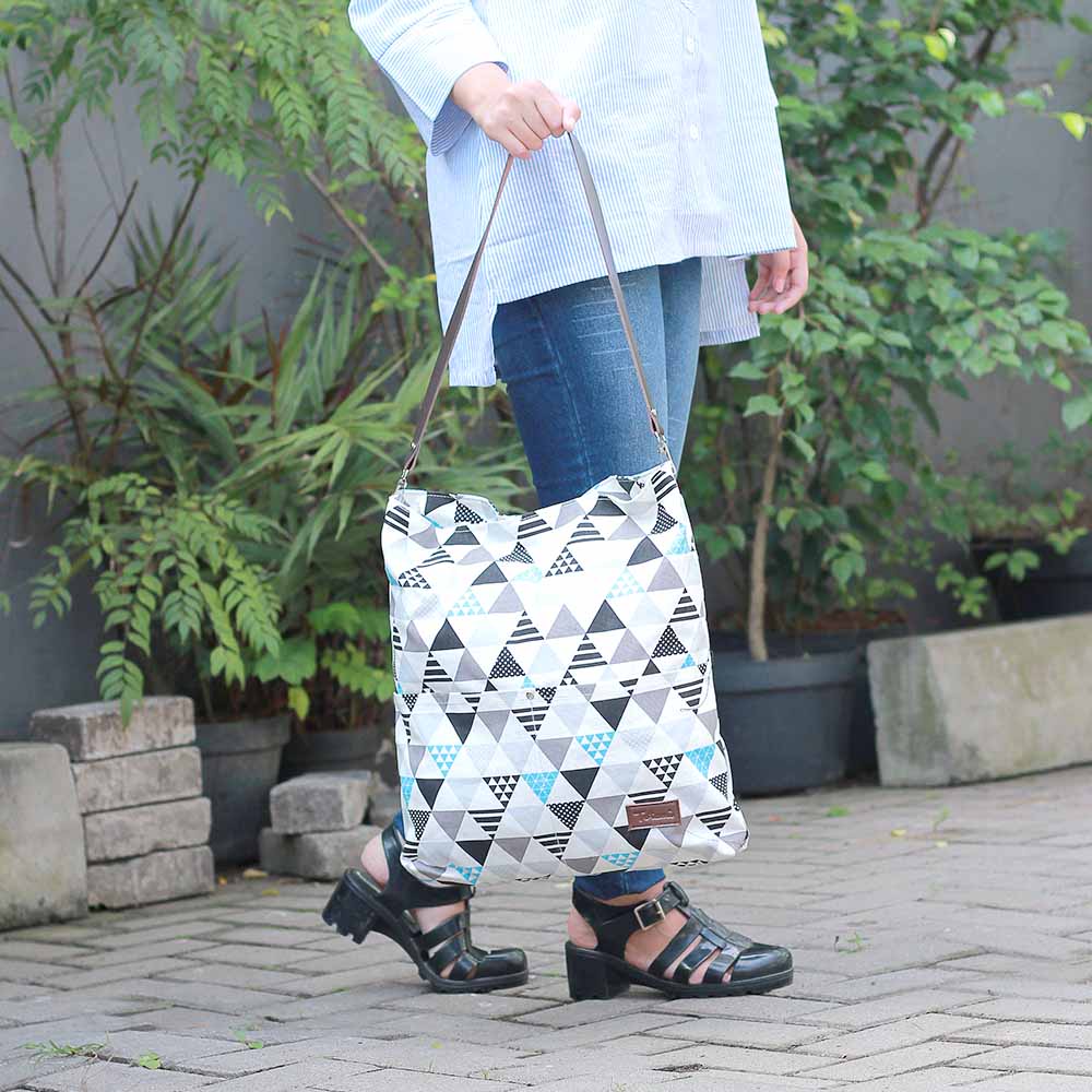 Tas Totebag Cewe Wanita Selempang Brand Totemi Motif Lokal Premium TTM 110