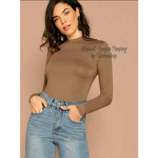 Manset Baju Premium | Manset Wanita Premium | Manset Kaos Lengan Panjang | Manset Putih | Iner Kaos 