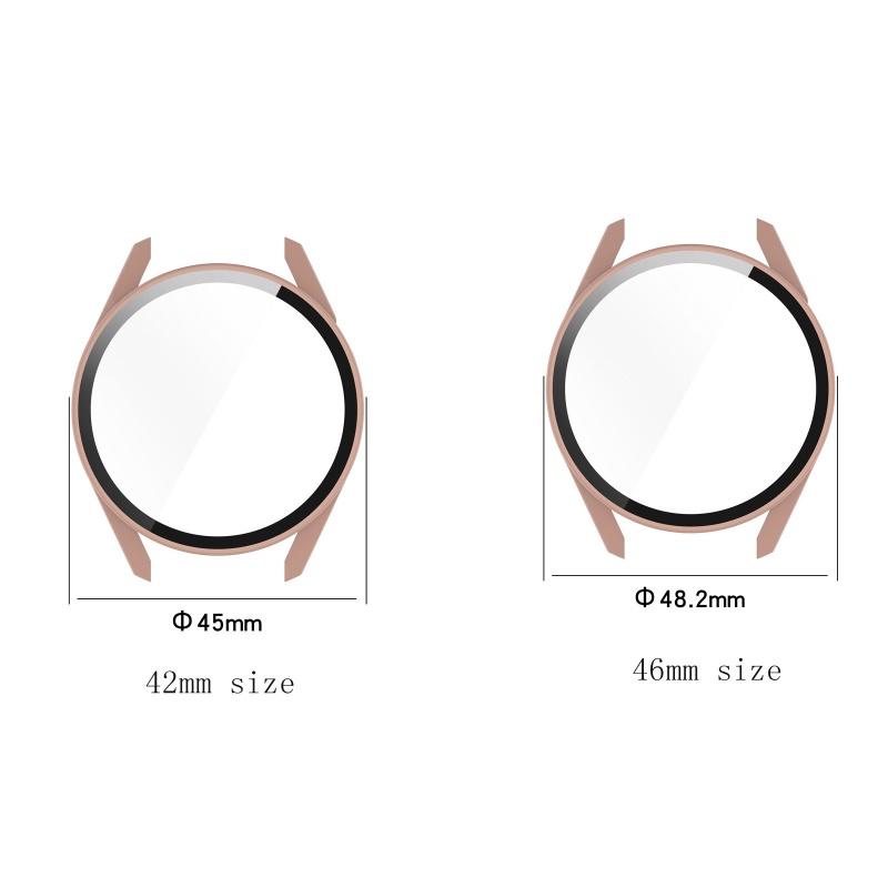 Vivi Case Tempered Glass PC Tahan Lama Cover Huawei Watch GT3 42 / 46mm