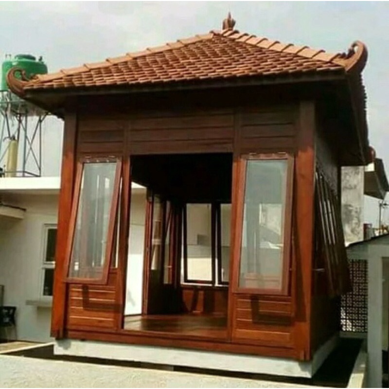 Gazebo Rumah Kayu Minimalis
