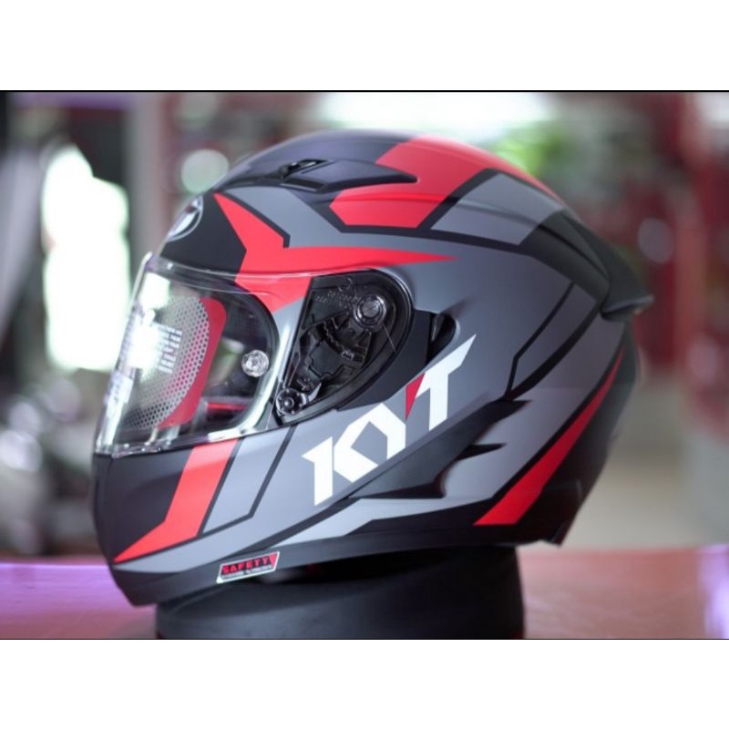 HELM KYT FALCON FR RAID RED/BLACK DOFF