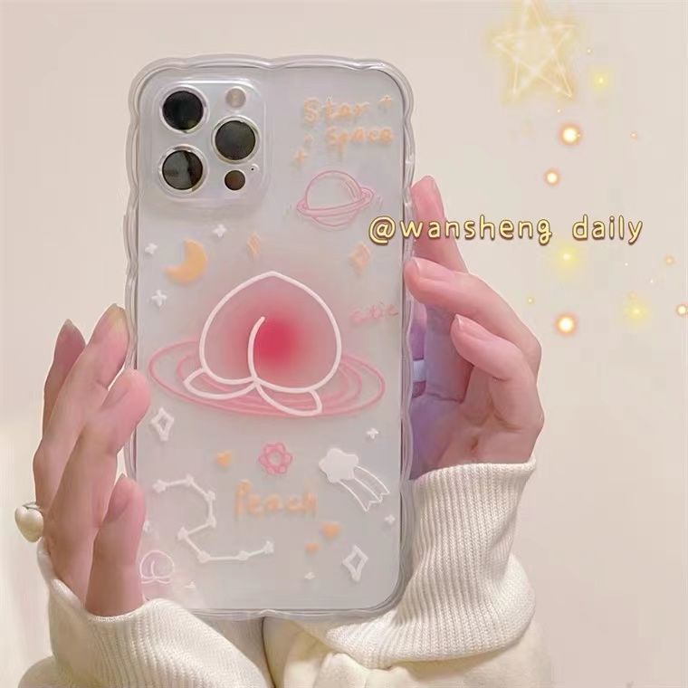 Soft Case Desain Pear Plating Untuk iPhone 13 13pro 12promaxSE2 2020 / 11 Pro MAX / 6S / 7 / 8 Plus / XR