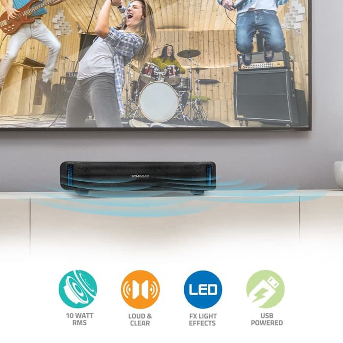 SonicGear 200P Powerful SoundBar Sonicbar with Brilliant Light Effect