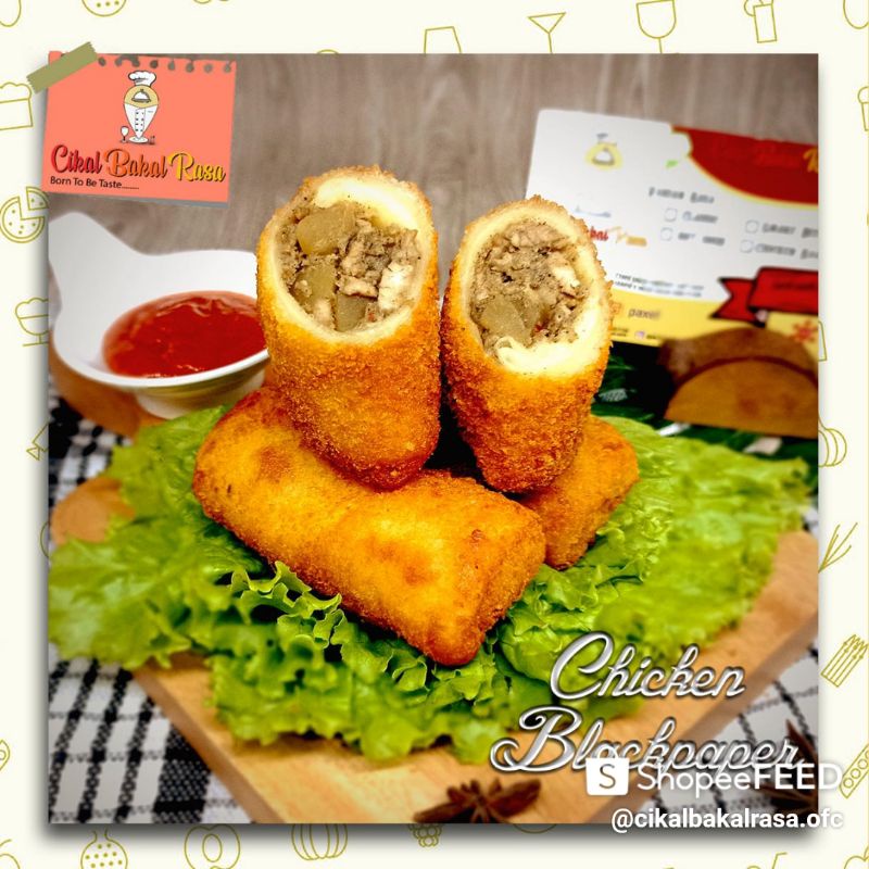 

RISOL / RISOLES CHICKEN BLACKPEPPER / AYAM LADA HITAM CIKALBAKALRASA