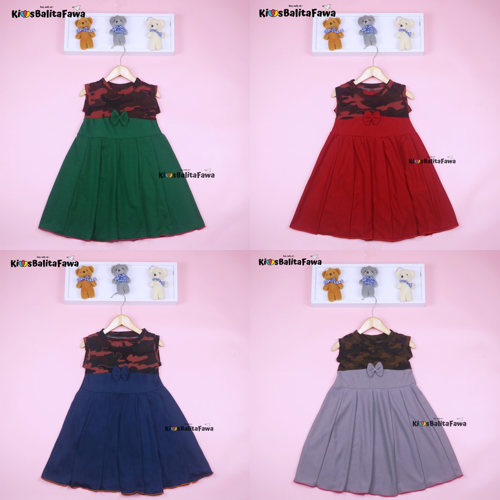 Dress Aila 3-4 Tahun / Dres Pesta Murah Grosir Baju Anak Perempuan Harian Gaun Yukensi Batik Baru