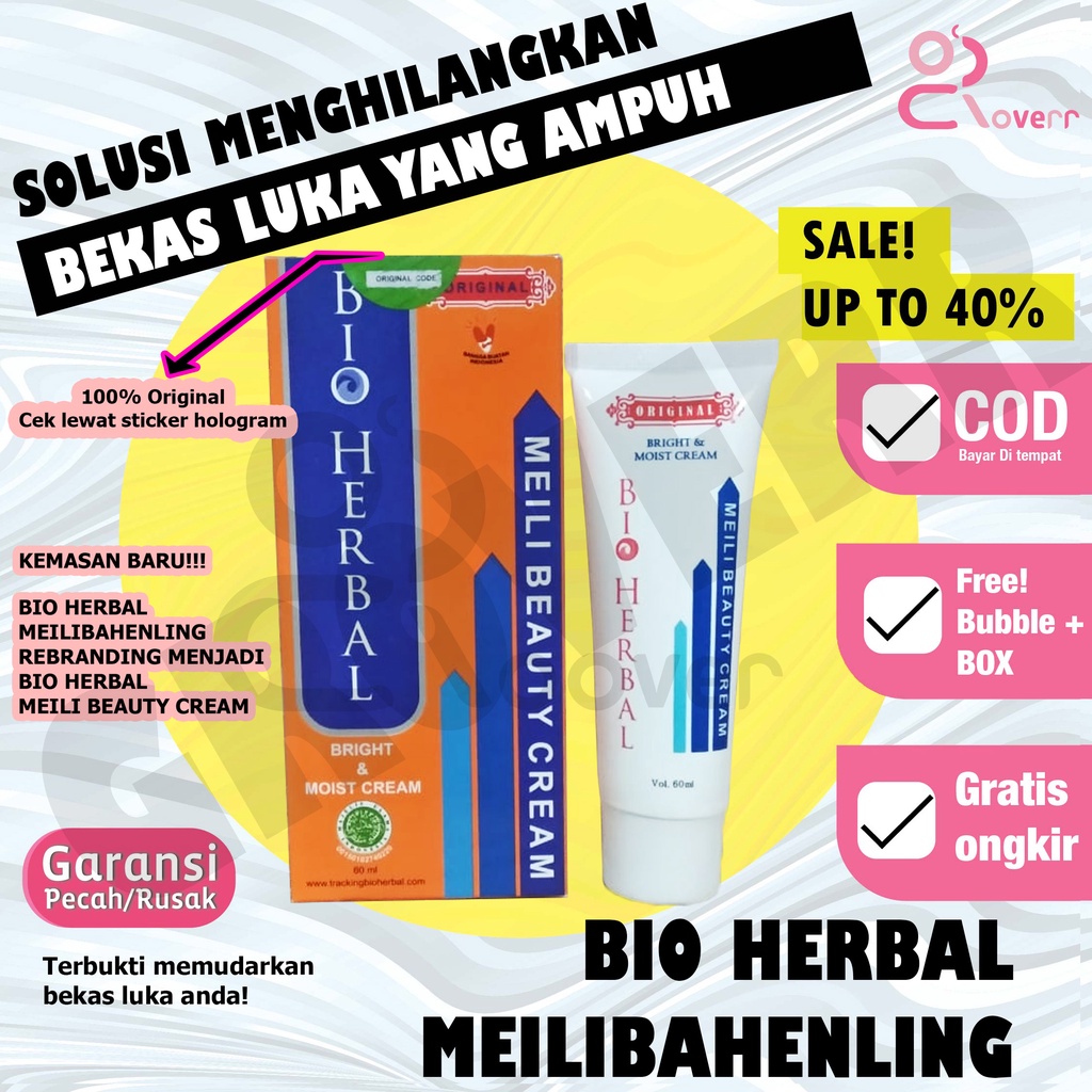 Obat Cream Penghilang Bekas Luka Lama Hitam Koreng Bopeng Meilibahenling Original Ampuh BPOM MCB2