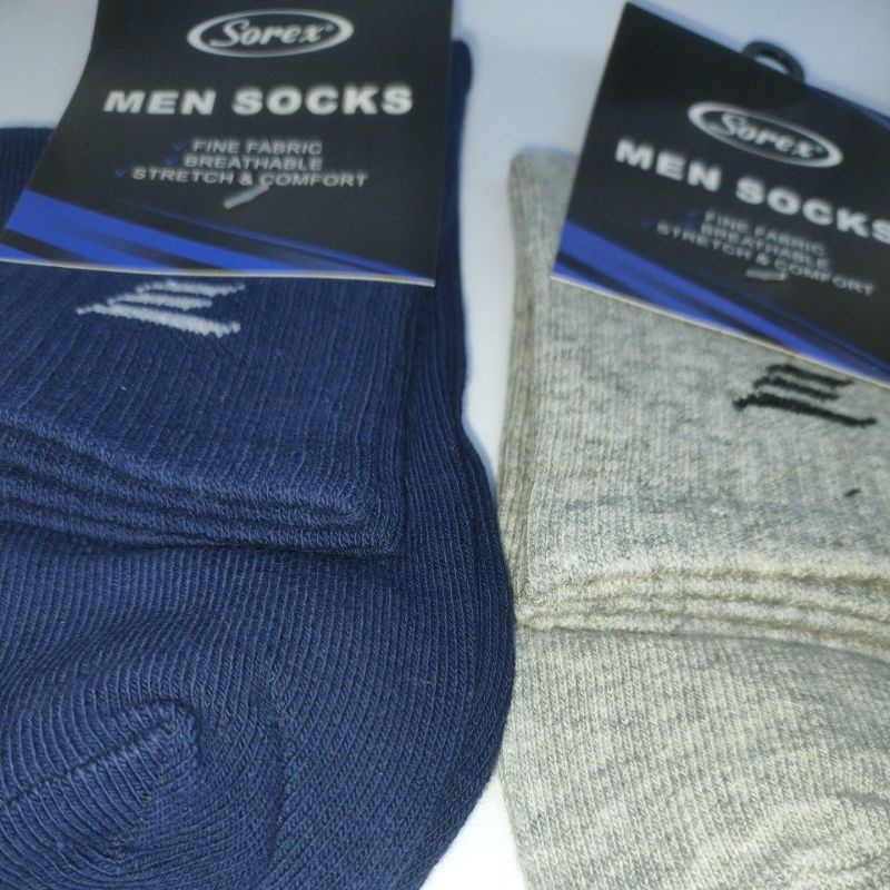 Sorex Men Socks basic sock K 8102 kaos kaki laki laki setengah betis