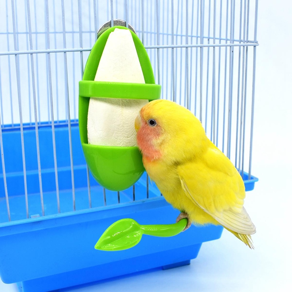 [Elegan] Nuri Feeder Conure Love Burung Cockatiel Plastik Gantung Makanan Pet Food Container