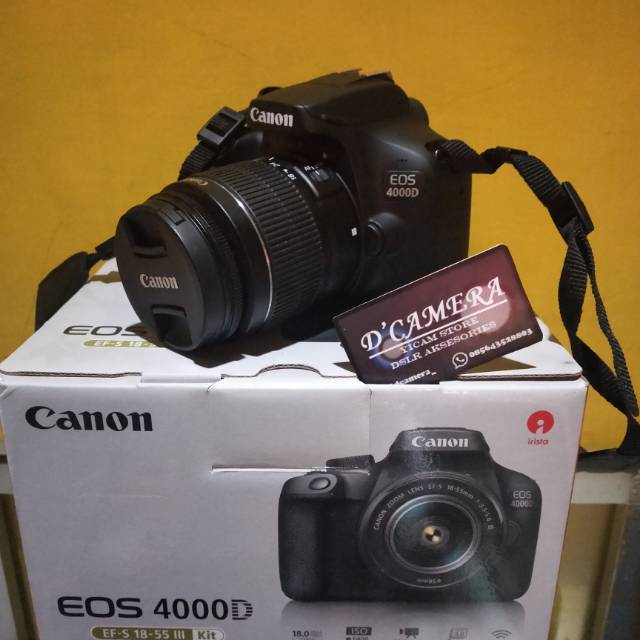Kamera Canon 4000D Bekas / Canon Second
