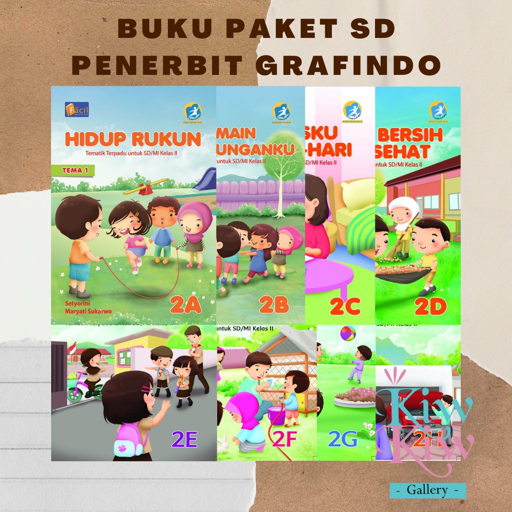 Jual Buku Tematik Terpadu Jilid 2a 2b 2c 2d 2e 2f 2g 2h Kelas 2