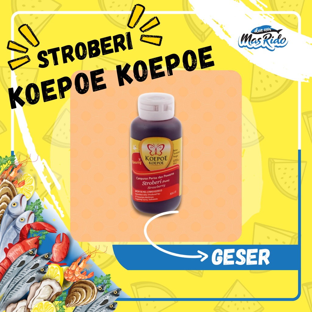 

Strawberry Pasta Stroberi Paste Perasa Stroberi Koepoe Kupu Kupu 60 Ml Termurah