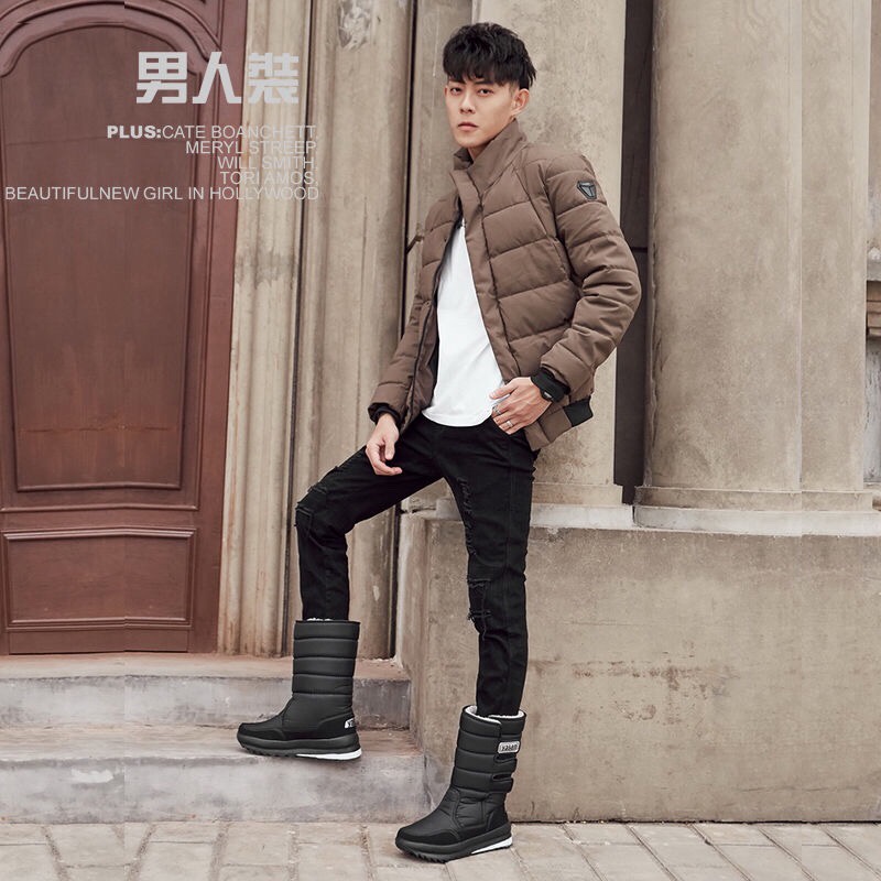 Sepatu anti air musim dingin salju pria Winter snow waterproof boots