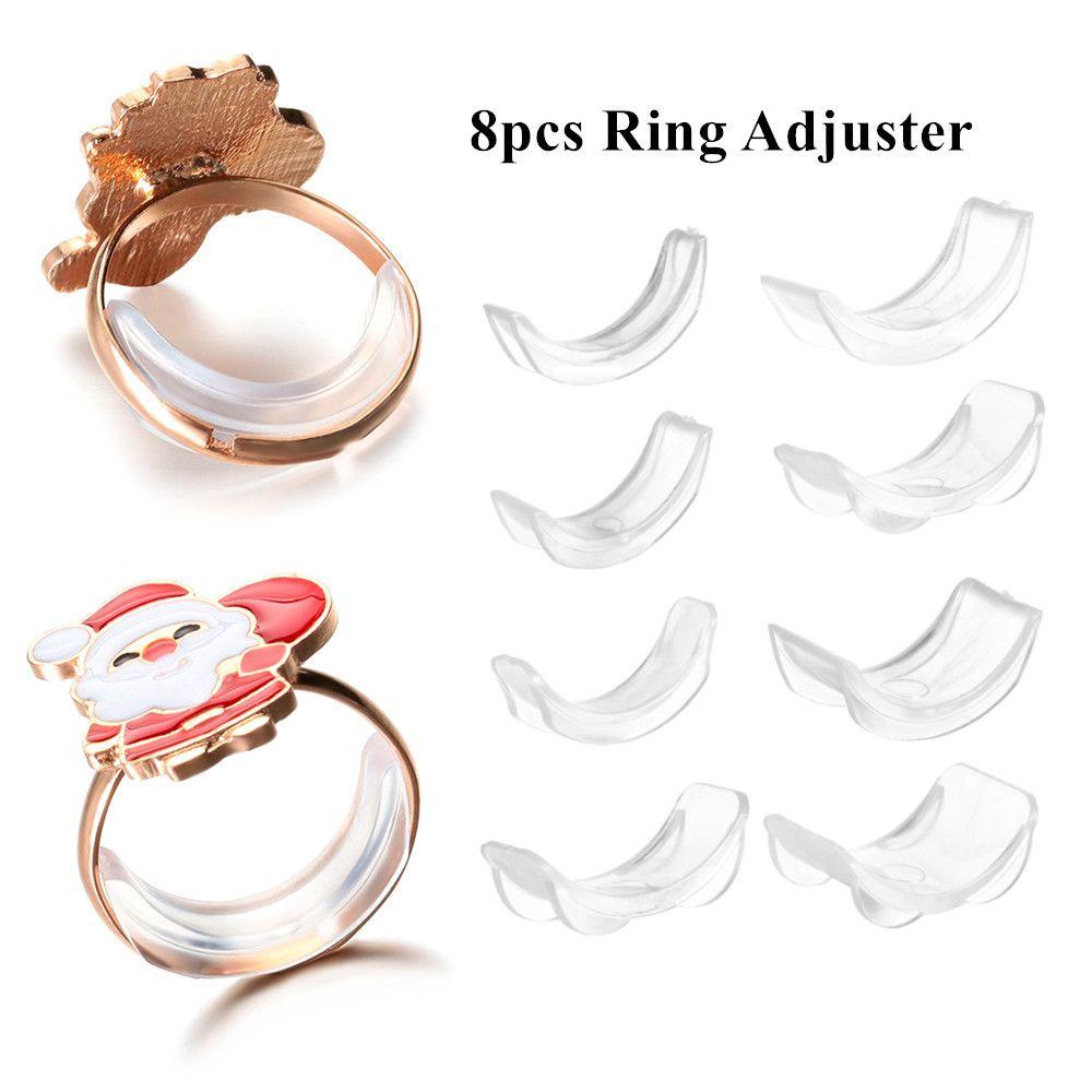 Lily 8pcs Ring Adjuster Aksesoris Cincin Invisible Ring Size Klip Ring Transparan Adjuster Ring Adjustment Pad